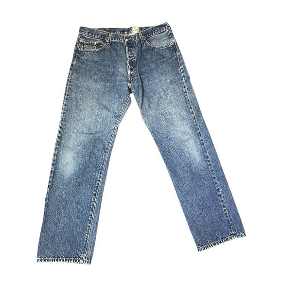 Vintage Levi’s 501 Shrink To Fit 38x34 2003 Raw Denim Great Shape - Picture 1 of 9